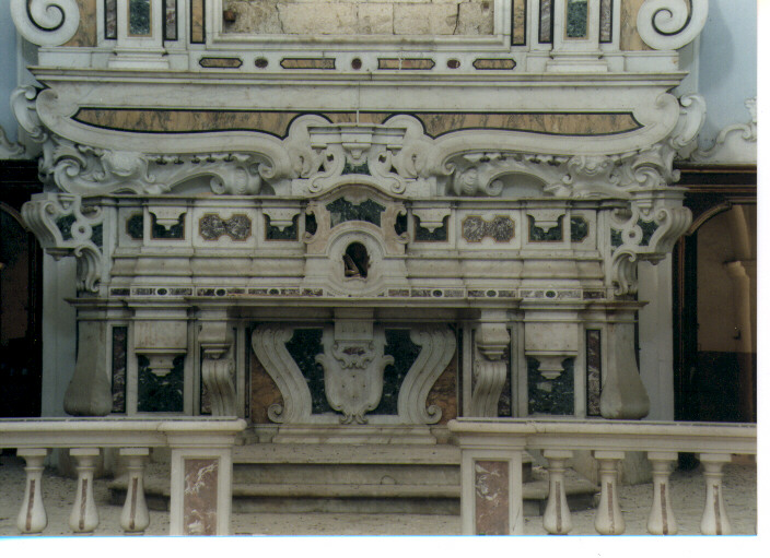 altare maggiore - ambito napoletano (secc. XVII/ XVIII)