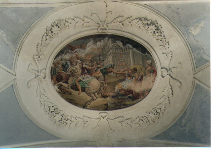 cacciata di Eliodoro dal tempio (dipinto) - ambito Italia meridionale (secc. XVII/ XVIII)