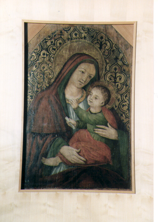 Madonna di Costantinopoli, Madonna con Bambino (dipinto) di Palvisino Francesco (prima metà sec. XVI)