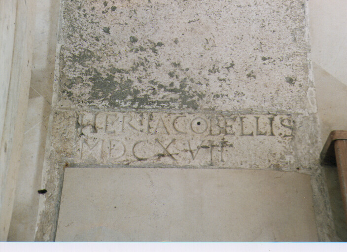 lapide - ambito pugliese (sec. XVII)