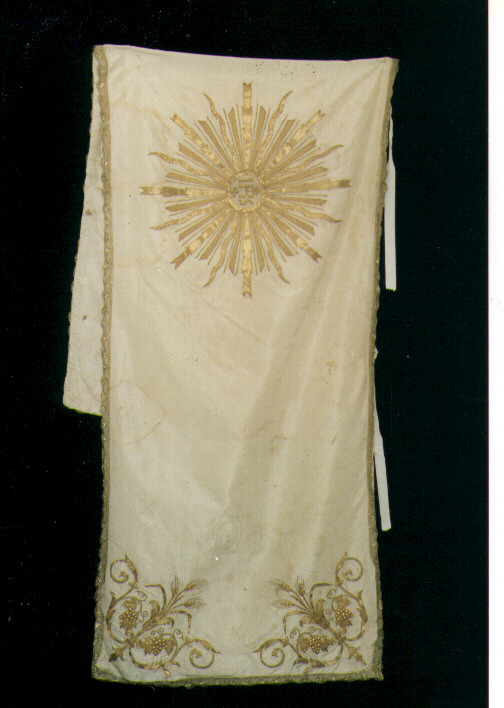 velo omerale - manifattura italiana (sec. XIX)