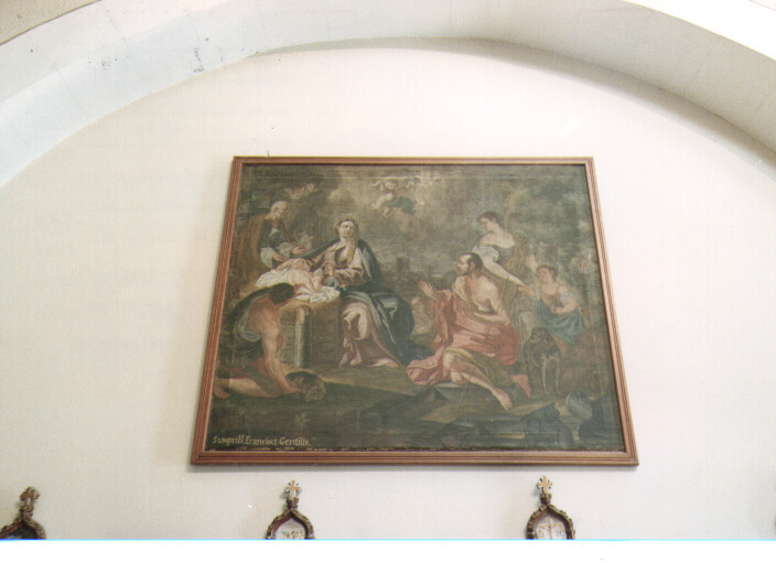 natività di Gesù (dipinto) - ambito Italia meridionale (sec. XIX)