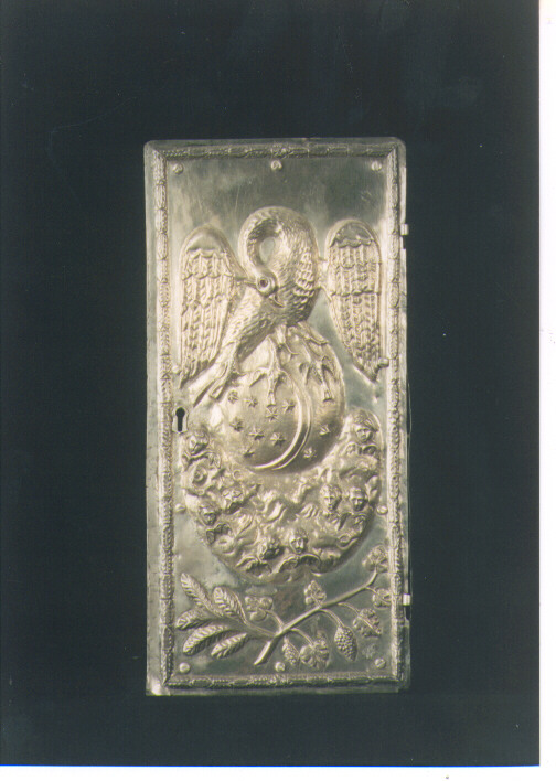 pellicano (sportello di tabernacolo) - ambito Italia meridionale (ultimo quarto sec. XIX)