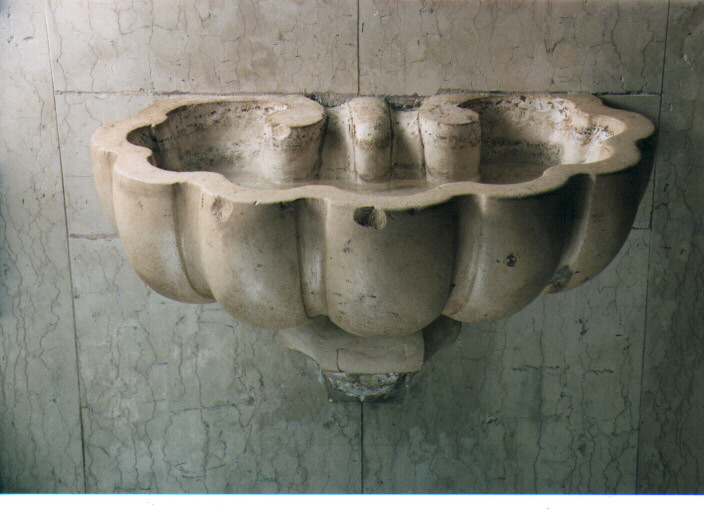 acquasantiera, serie - ambito Italia meridionale (ultimo quarto sec. XIX)