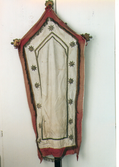 stendardo processionale - manifattura Italia meridionale (prima metà sec. XIX)