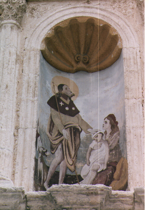 San Rocco guarisce gli appestati (dipinto) - ambito Italia meridionale (fine sec. XIX)
