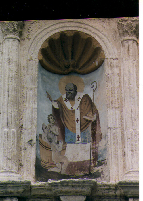 San Nicola di Bari resuscita i tre fanciulli (dipinto) - ambito Italia meridionale (fine sec. XIX)