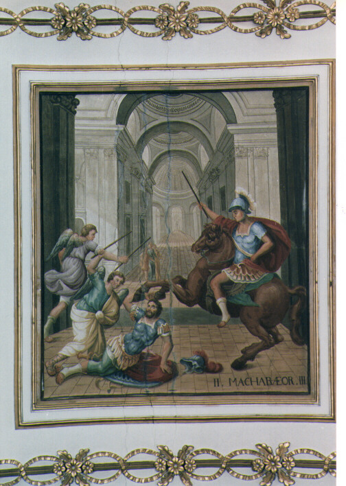 Punizione di Eliodoro (dipinto) di Calò Saverio (sec. XIX)