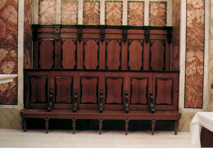 stalli del coro - ambito Italia meridionale (seconda metà sec. XIX)