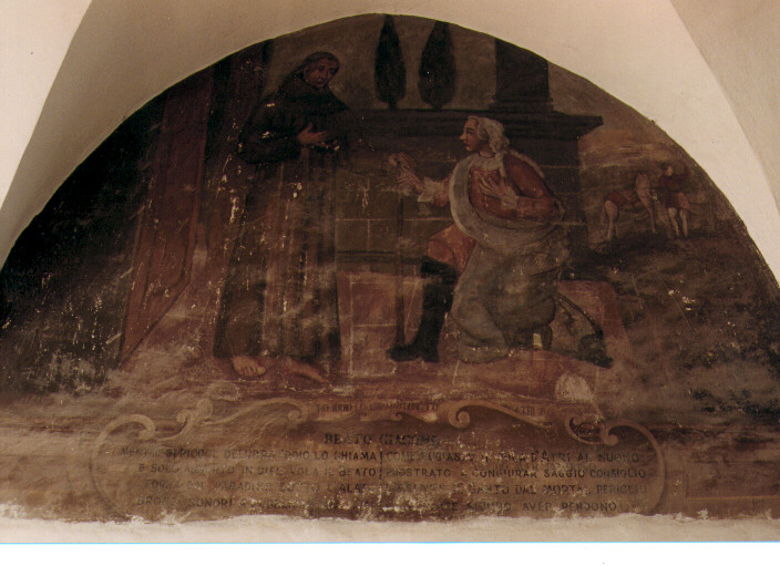 Beato Giacomo e il Duca d'Atri (dipinto) di fra' Giuseppe da Gravina (sec. XVII)