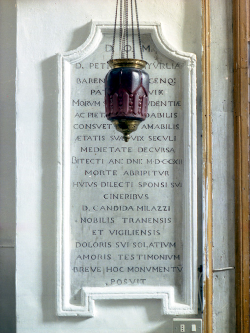 lapide documentaria - ambito Italia meridionale (sec. XVIII)