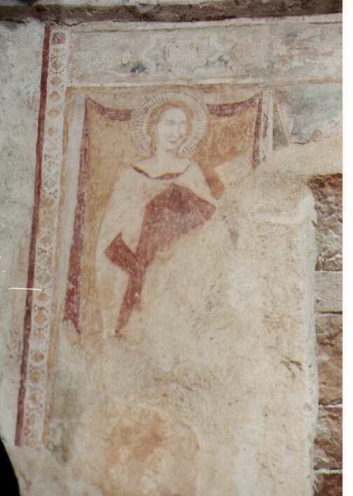 Santa Sofia e le tre figlie Elpis, Pissis e Agape (dipinto) - ambito Italia meridionale (ultimo quarto sec. XIV)