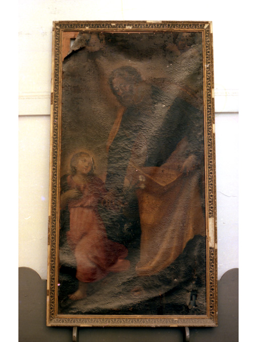 San Gioacchino e Maria Vergine Bambina, cherubini (dipinto) - ambito Italia meridionale (prima metà sec. XIX)