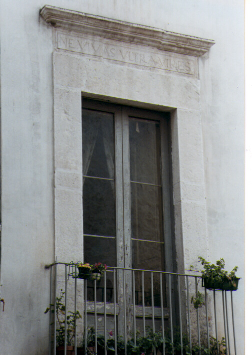 mostra di finestra - ambito Italia meridionale (sec. XVIII)