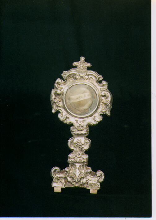 reliquiario - a ostensorio - manifattura napoletana (sec. XVIII)
