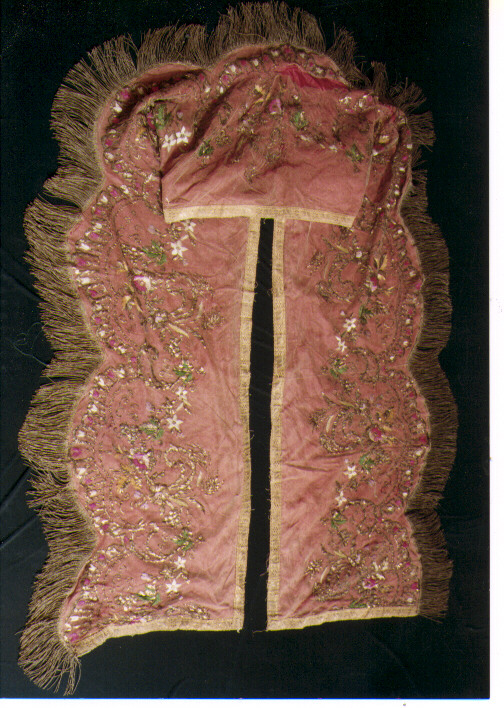 baldacchino processionale, frammento - manifattura italiana (prima metà sec. XIX)