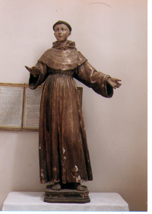 Sant'Antonio da Padova (statua) - ambito napoletano (seconda metà sec. XVII)