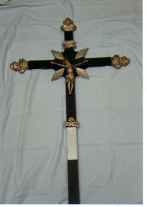 croce processionale - ambito napoletano (metà sec. XVIII, sec. XIX)