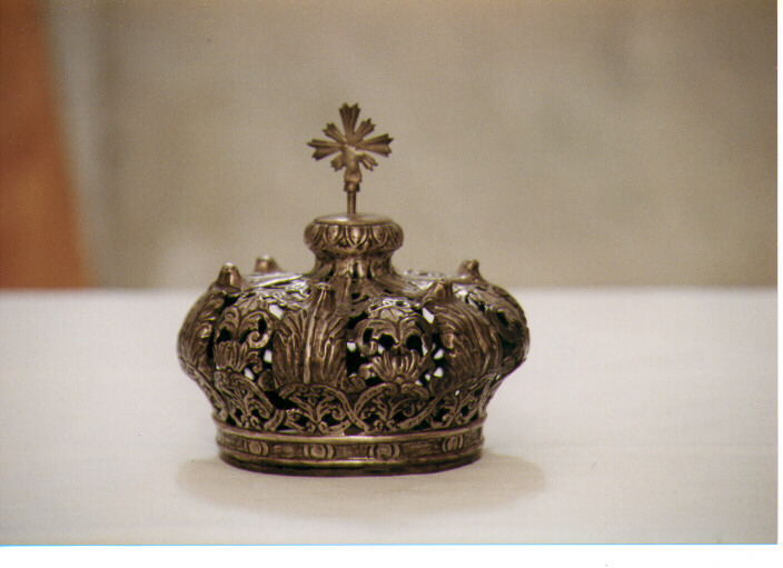 corona da statua - ambito Italia meridionale (ultimo quarto sec. XIX)