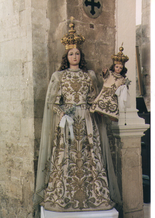 Madonna con Bambino (statua) - ambito Italia meridionale (sec. XIX)