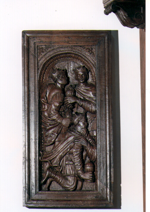 Adorazione dei Magi (formella) - ambito Italia meridionale (sec. XVI)