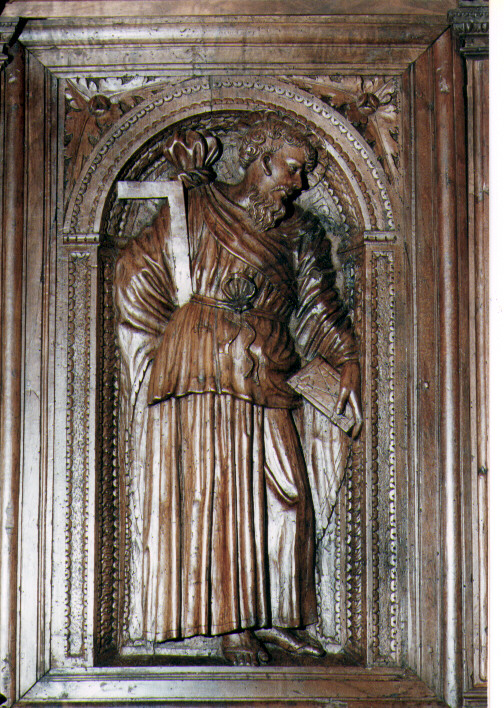 San Tommaso Apostolo (stallo) - ambito Italia meridionale (sec. XVI)