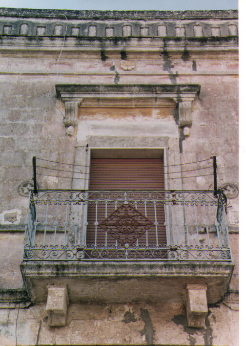 mostra di finestra, serie - ambito pugliese (sec. XVIII)