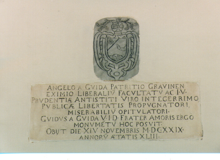 lapide - ambito pugliese (sec. XVII)