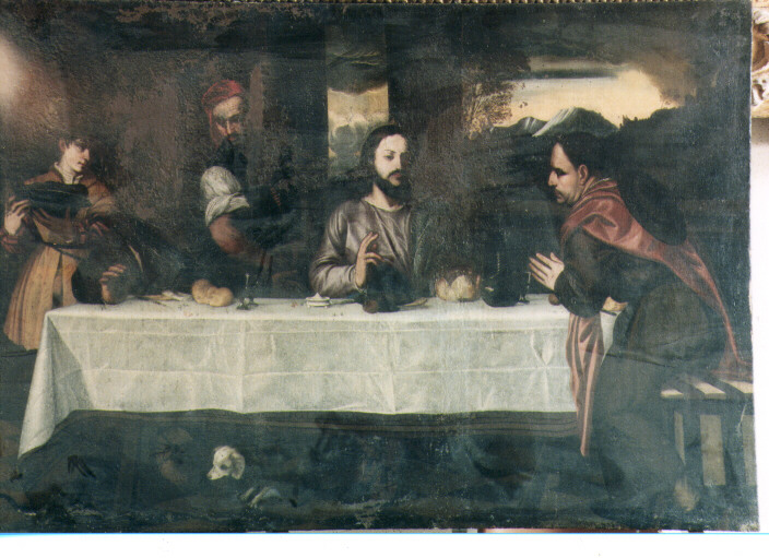 Cena in Emmaus (dipinto) - ambito napoletano (prima metà sec. XVII)