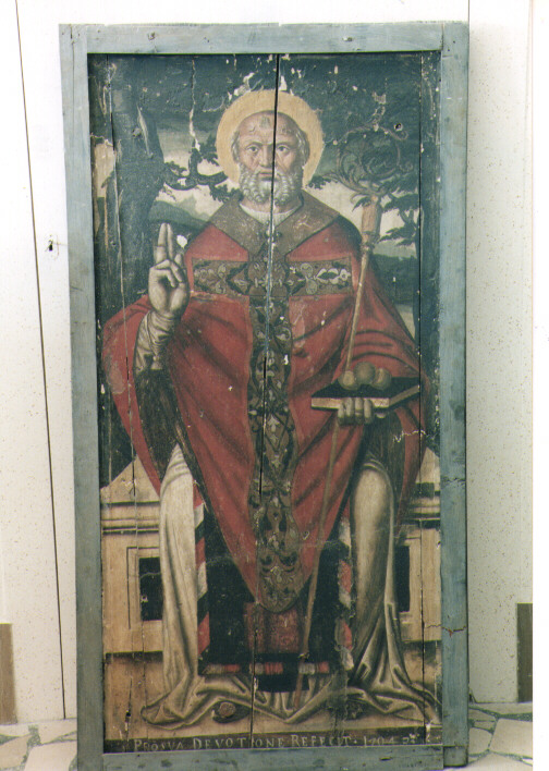 San Nicola di Bari (dipinto) di Z.T (primo quarto sec. XVI, sec. XVIII)