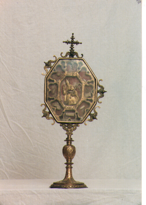 reliquiario - a ostensorio - ambito napoletano (sec. XVIII)