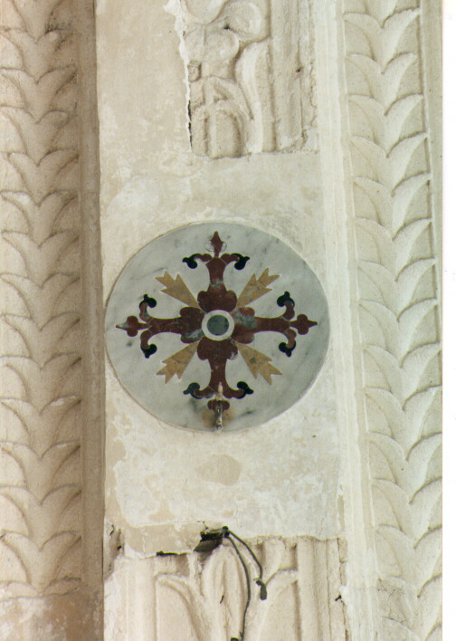 croce di consacrazione - ambito Italia meridionale (sec. XVIII)