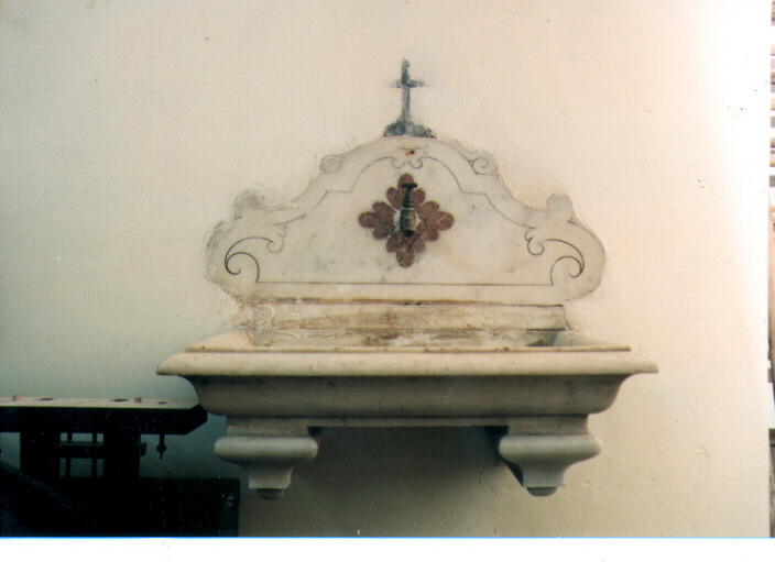 lavabo da sacrestia - ambito Italia meridionale (seconda metà sec. XVIII)