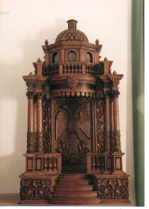 tronetto per esposizione eucaristica - manifattura Italia meridionale (seconda metà sec. XVII)