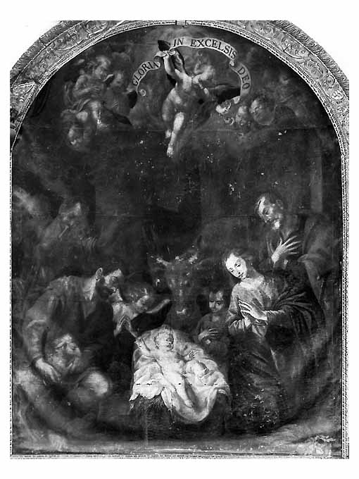 adorazione dei pastori (dipinto) di Rosa Carlo (attribuito) (sec. XVII)