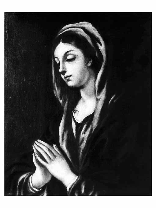 Madonna orante (dipinto) di Altobello Francesco Antonio (sec. XVII)
