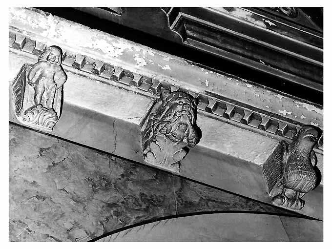 Figura zoomorfa (mensola) - manifattura pugliese (seconda metà sec. XVI)