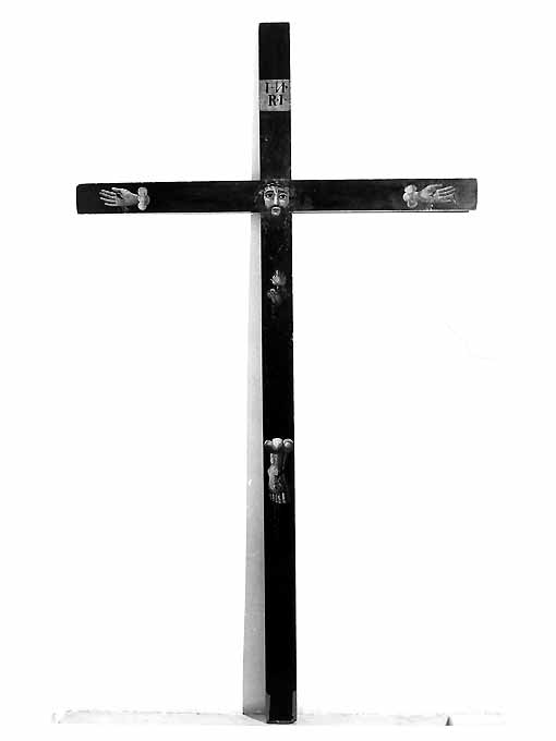 Cristo crocifisso (croce processionale) - manifattura Italia meridionale (ultimo quarto sec. XIX)