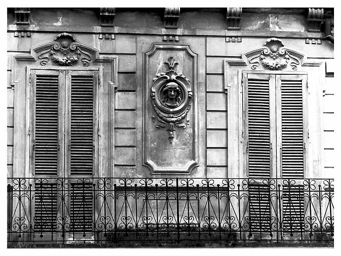 mostra di finestra, coppia - ambito Italia meridionale (fine sec. XIX)