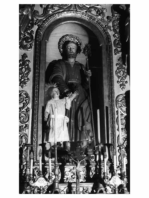 San Giuseppe e Gesù Bambino (gruppo scultoreo) - ambito pugliese (sec. XVIII)