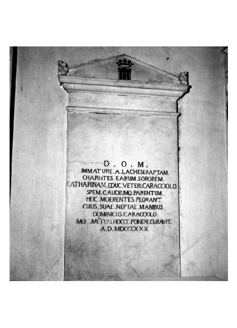 monumento funebre - ambito pugliese (sec. XIX)