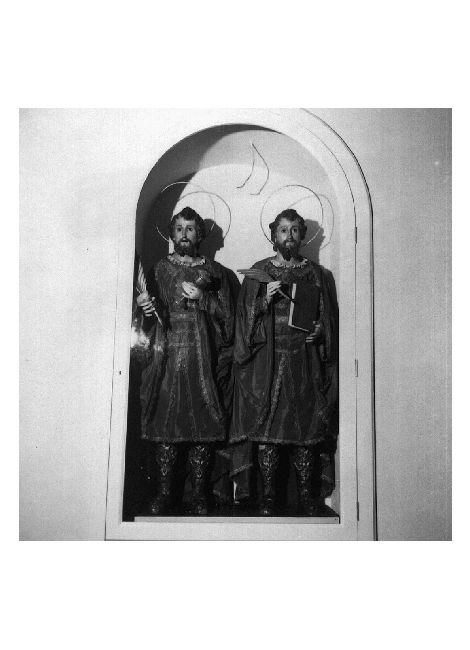 Santi Cosma e Damiano (gruppo scultoreo) - ambito pugliese (sec. XIX)