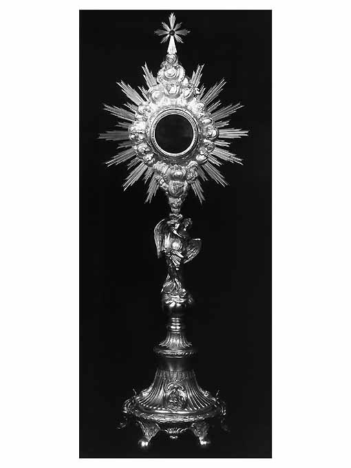 ostensorio - a raggiera - ambito napoletano (sec. XIX)