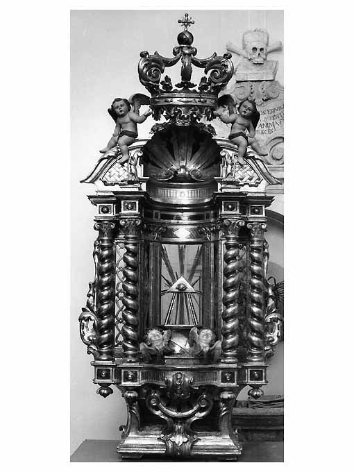 tronetto per esposizione eucaristica - ambito napoletano (sec. XIX)