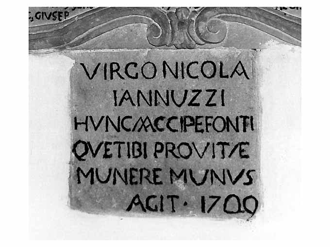 lapide - ambito pugliese (sec. XVIII)