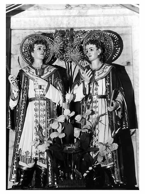 Santi Medici (gruppo scultoreo) - produzione pugliese (sec. XIX)