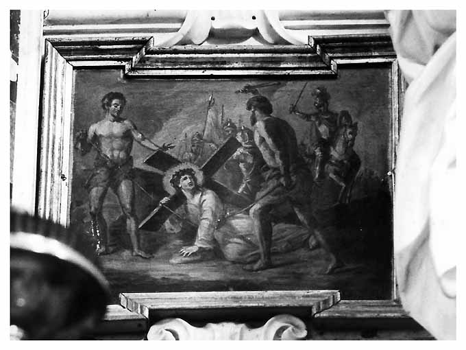 Cristo che cade portando la croce (dipinto) di Porta Nicola (sec. XVIII)