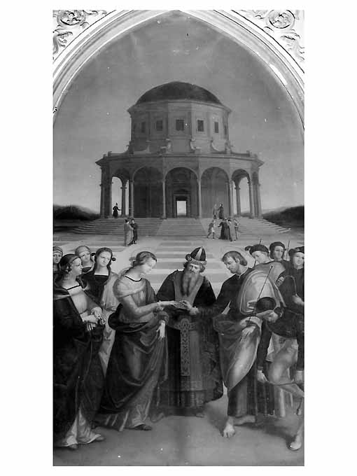 Sposalizio di Maria Vergine (dipinto) di Maraschini Giuseppe (sec. XIX)