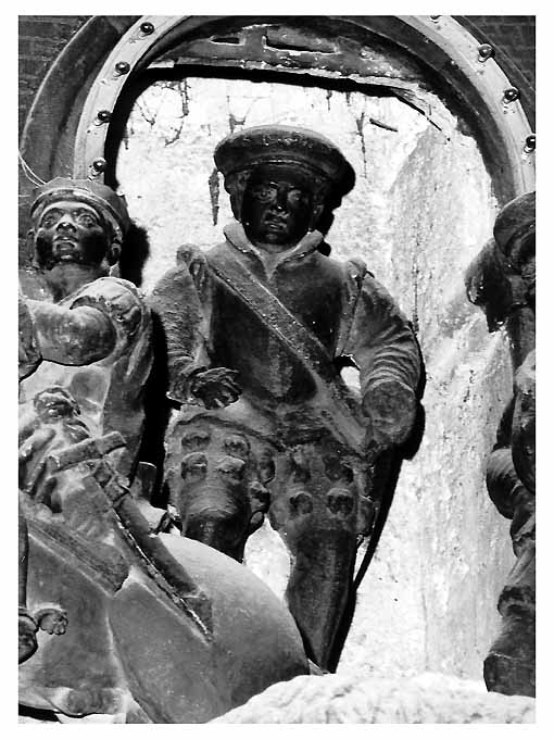 Cavalcata dei Magi, Fante (statuetta di presepio) - bottega pugliese (sec. XVI)