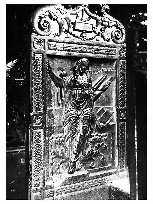 Sibilla (pannello di stallo di coro) di Bonafede Colantonio, Marzano Teodoro, Fanello Candilera de (sec. XVI)